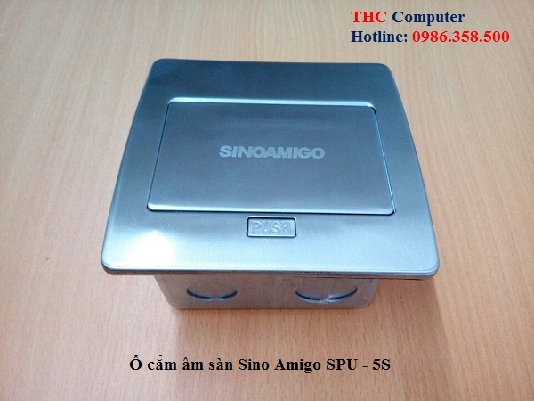 Ổ cắm âm sàn Sinoamigo SPU-5S màu Bạc